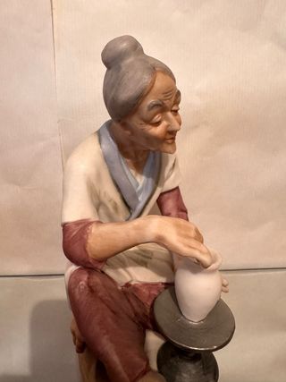 4 Figuras Porcelana Ancianos