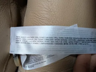 Chaqueta de piel, de pelo Mango