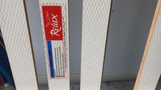 Somier Matrimonio Beige y Morado. CON PATAS