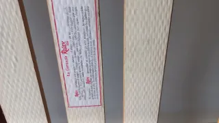 Somier Matrimonio Beige y Morado. CON PATAS