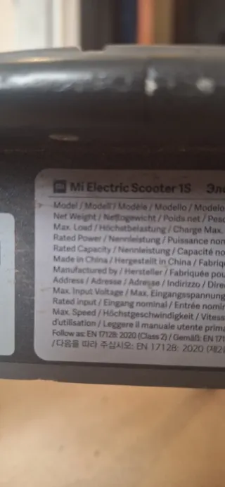 Patinete Eléctrico Xiaomi 1S