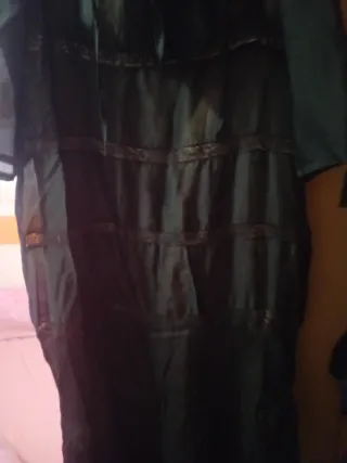 Vestido seda negro Purificación García sin estrena