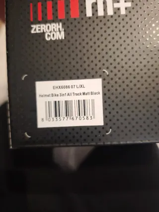 Casco Bicicleta RH+ Negro Talla L/XL