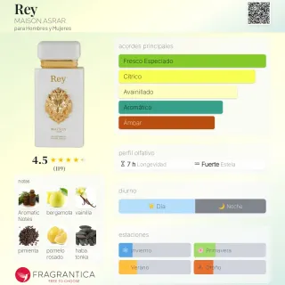 Perfume Rey Maison Asrar 100ml  Precintado