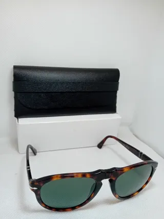 Occhiali da sole Persol 649 Tortora Lenti Verdi