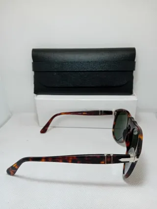 Occhiali da sole Persol 649 Tortora Lenti Verdi