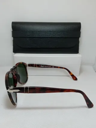 Occhiali da sole Persol 649 Tortora Lenti Verdi