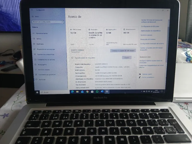 MacBook Pro 2015 16GB RAM Plata afbeelding 5