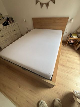 Cama Malm IKEA 2 plazas + colchón Emma