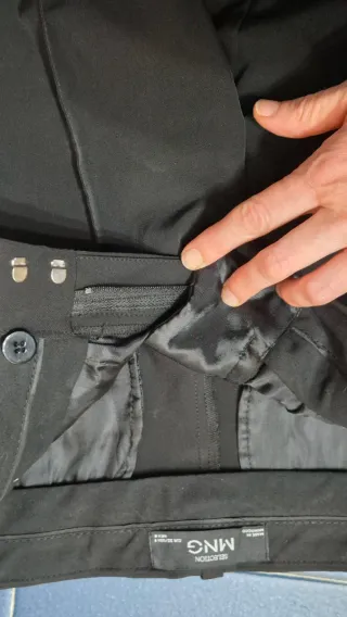 Pantalones mujer Mango Negros Talla 32