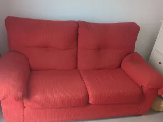 Sofá de 2 plazas rojo