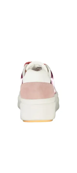 Sneakers Blauer Emery donna platform bianco fucsia