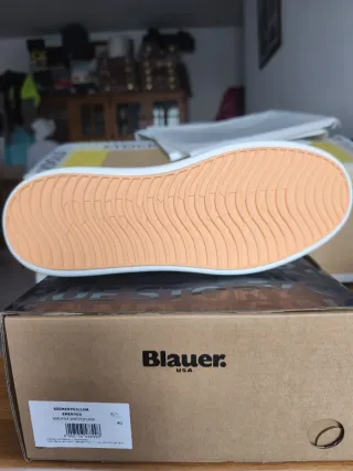 Sneakers Blauer Emery donna platform bianco fucsia