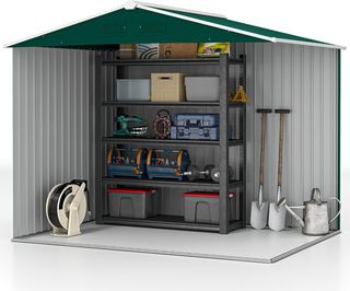 Casetta da Giardino 3.6m² in Acciaio Zincato con P