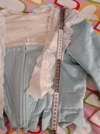 Corpiño de fallera azul