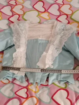 Corpiño de fallera azul