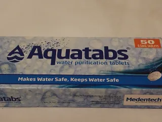 Pastillas potabilizadoras Aquatabs caducidad 2030