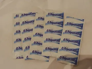 Pastillas potabilizadoras Aquatabs caducidad 2030