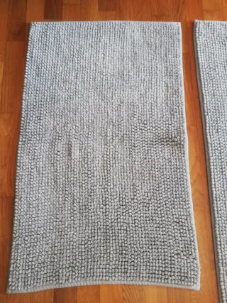 Set 3 Tappeti Bagno Grigio