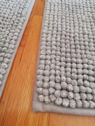 Set 3 Tappeti Bagno Grigio