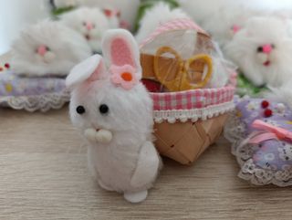 Lotto pupazzi coniglietti anni '80 cucito