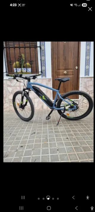Bicicleta Eléctrica MTB Azul
