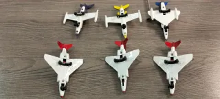 Lote 6 Aviones Juguete