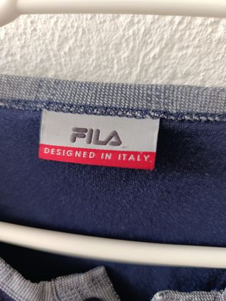 Fila Camiseta Manga Larga Botones Azul Marino L