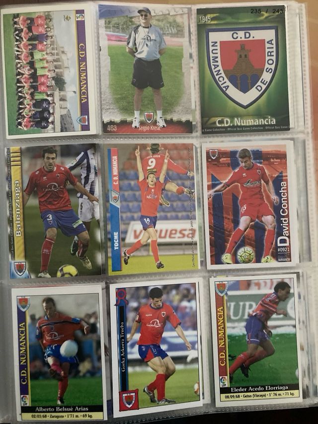 Cromos C.D. NUMANCIA