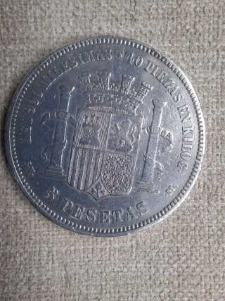 5 ptas España 1870