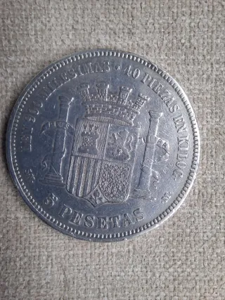 5 ptas España 1870