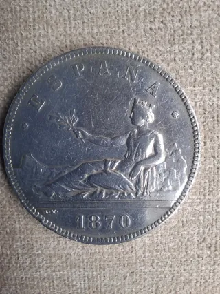 5 ptas España 1870