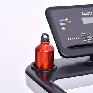 Cinta de Correr Eléctrica Plegable 1-12Km/H, Cinta de Correr Compacta con 12 Programas Preestablecidos, Pantalla LCD y Soporte para Tableta, para Caminar y Correr, Compacta para Casa y Oficina, Negra