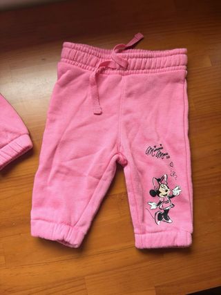 Conjunto Minnie Mouse bebé rosa