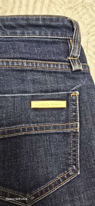 Vaqueros Elisabetta Franchi azules