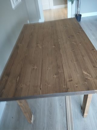 Mesa de madera maciza auténtica