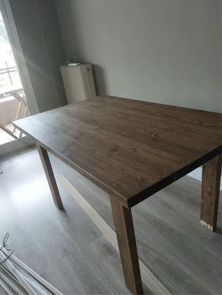 Mesa de madera maciza auténtica