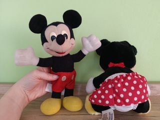 Topolino e Minnie peluche vintage Disney anni '80