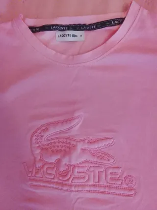 Camiseta Lacoste Rosa Talla M