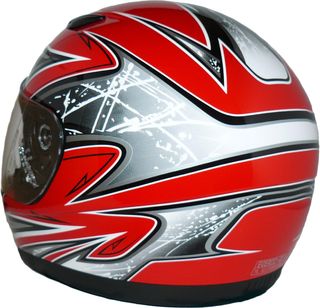 Casco de moto para niños rojo SA03-RT - XXXS