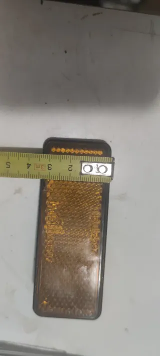 Catadióptrico naranja moto