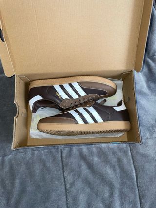 Adidas Samba Marrones y Blancas