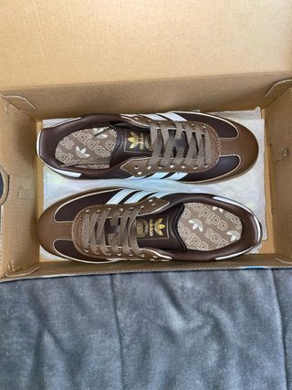 Adidas Samba Marrones y Blancas
