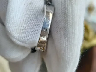 Anillo  de plata  925 con diseño de cascada. Pedro