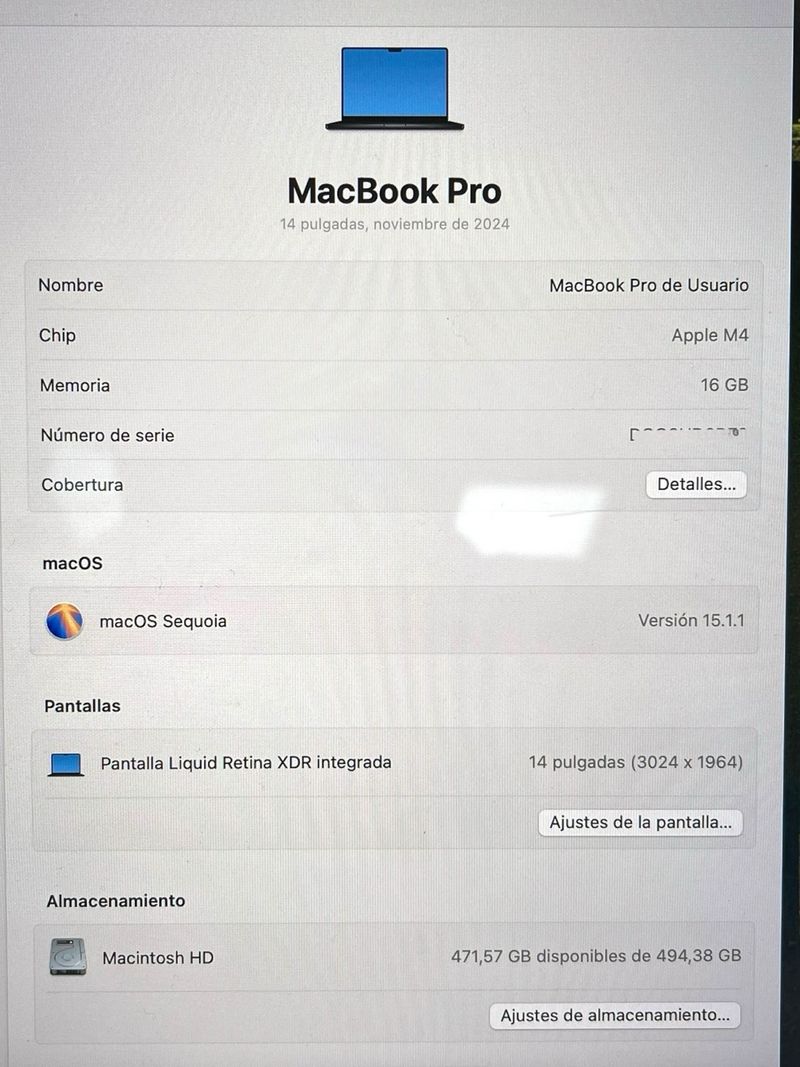 MACBOOK PRO M4 14" (2024) (A3112) afbeelding 7