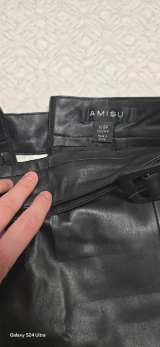 Pack 2 faldas polipiel negras