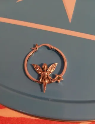 Pendientes Aro Hada plata 925  con Estrella