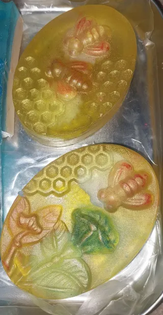 Jabón encapsulado con rosa