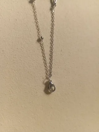 Pulsera Plata con Piedras Moradas