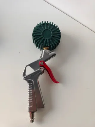 Pistola aire con manómetro